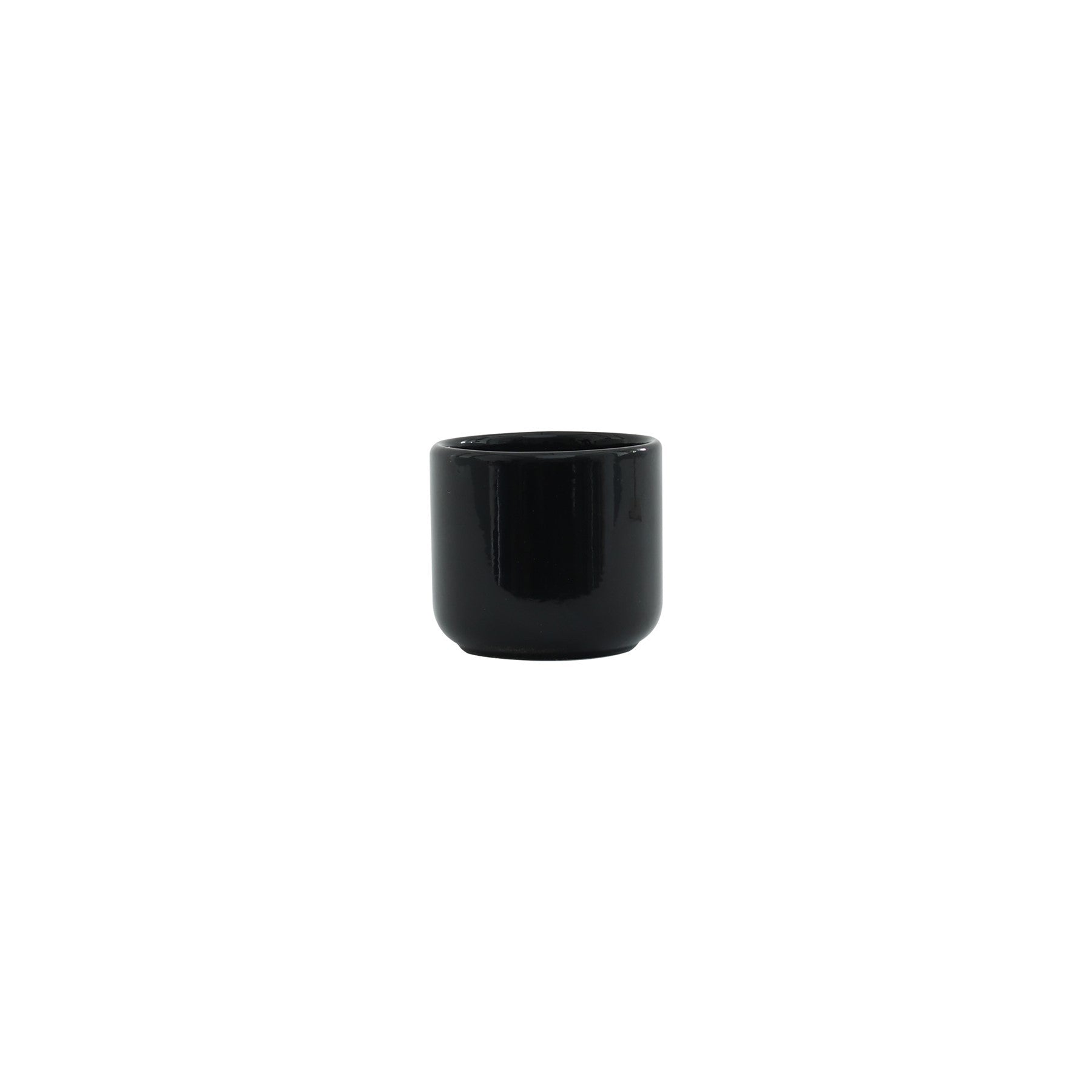 Hortus Havana Glossy Black Ceramic Pot (7cm)