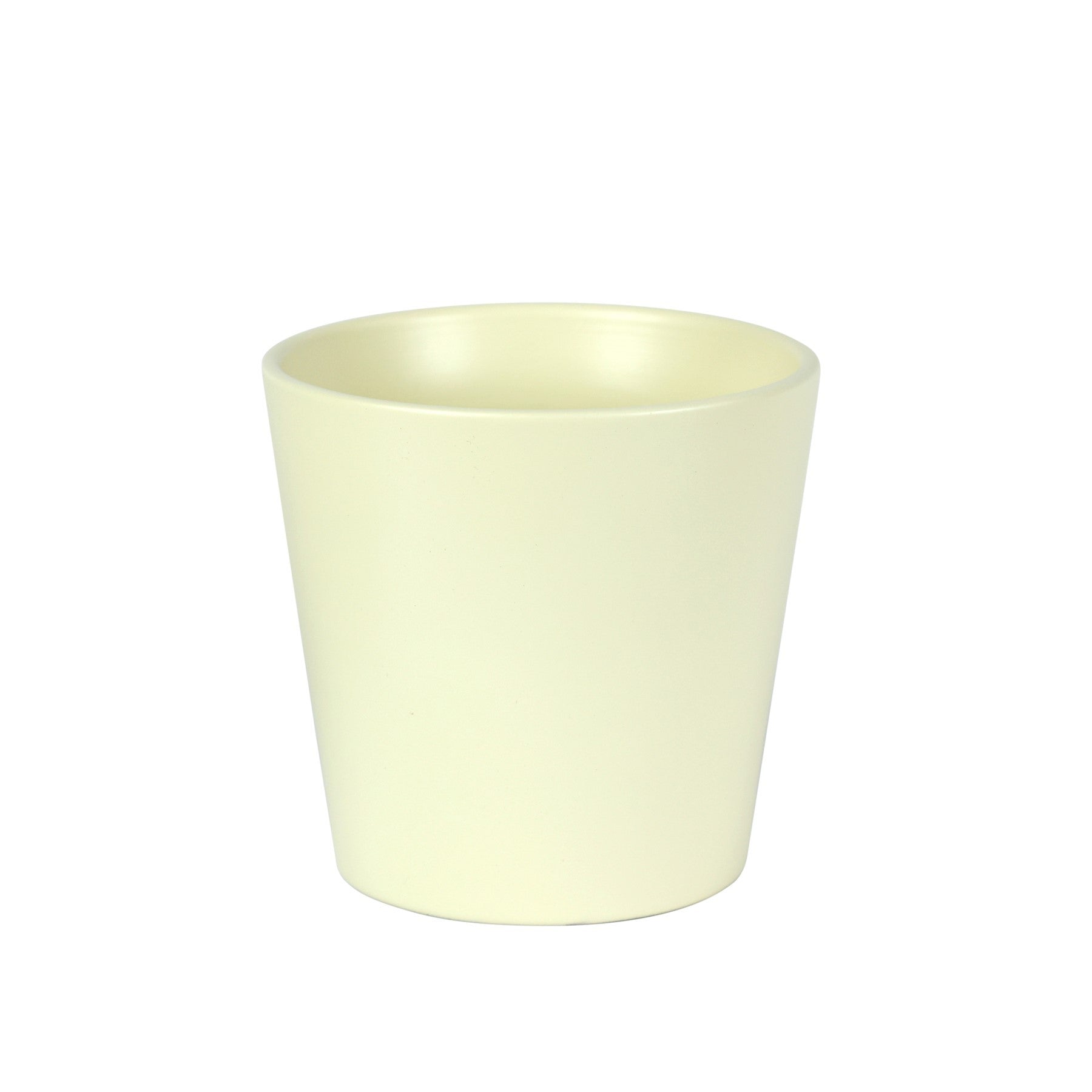 Hortus Vienna Matt Cream Ceramic Pot (15cm)
