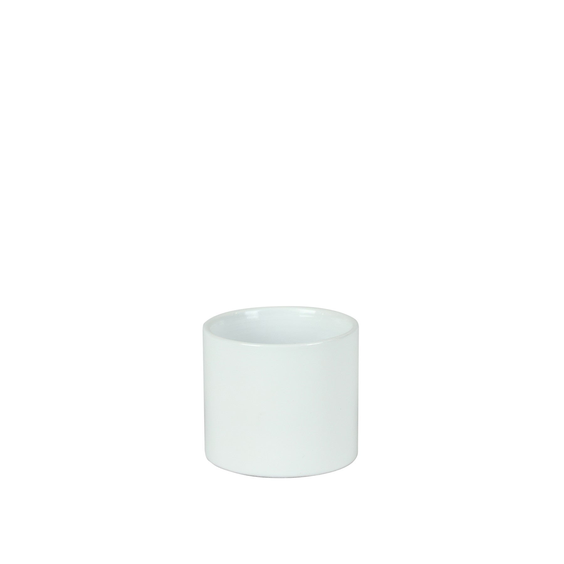 Hortus Sofia Glossy White Ceramic Pot (7cm)