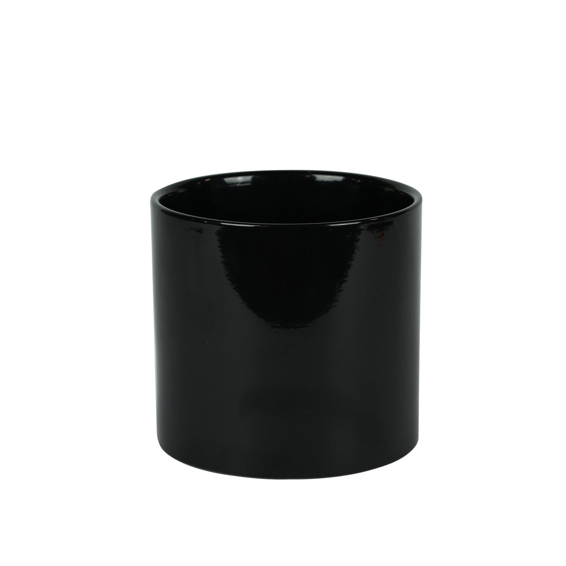 Hortus Glossy Black Ceramic Pot (13cm)