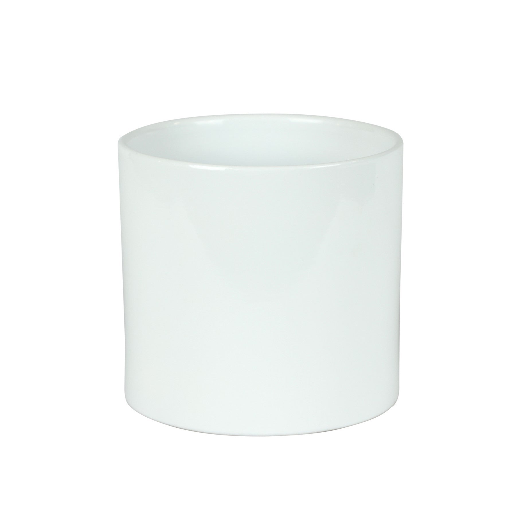 Hortus Sofia Glossy White Ceramic Pot (16cm)