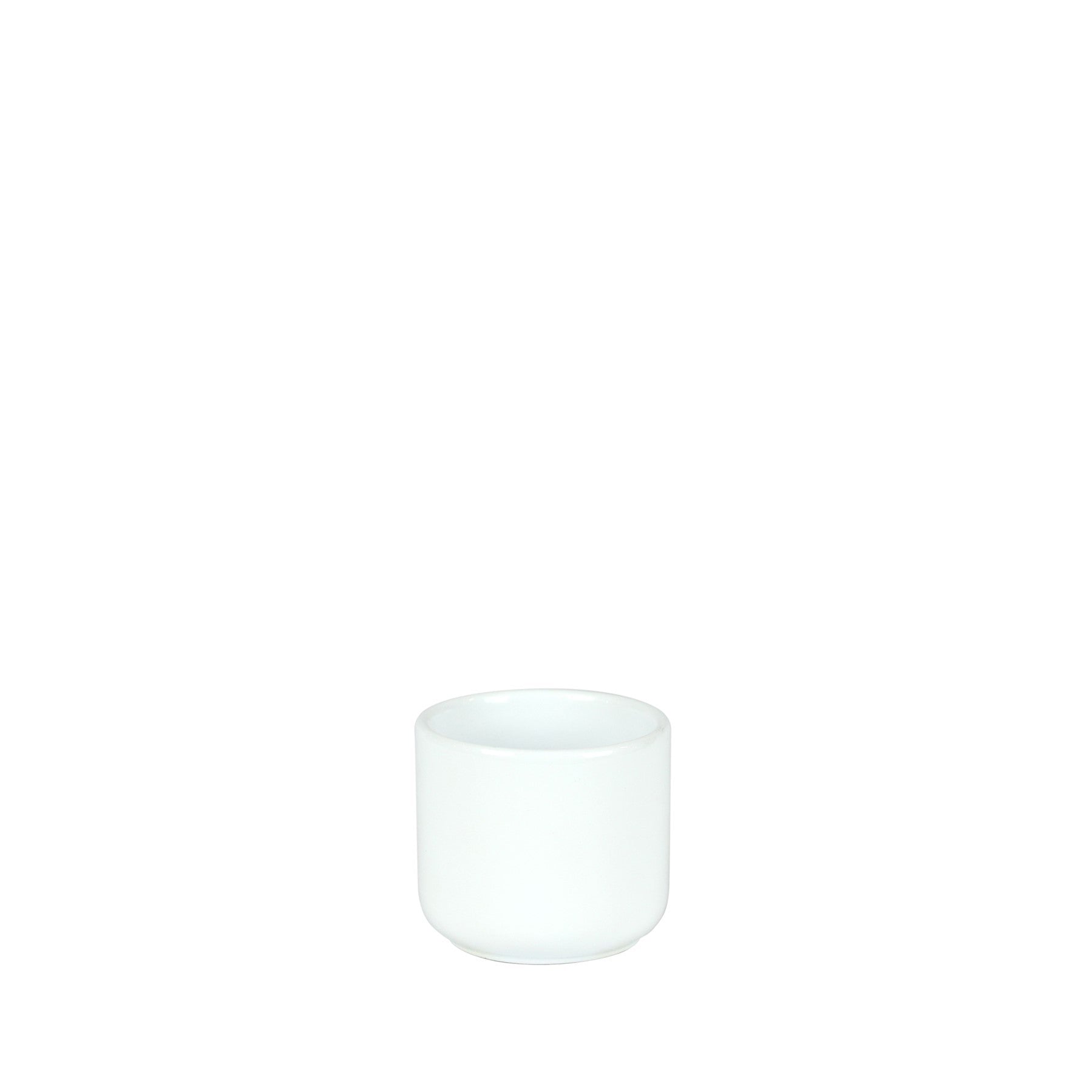 Hortus Havana Glossy White Havana Ceramic Pot (7cm)