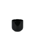 Hortus Havana Glossy Black Ceramic Pot (11cm)