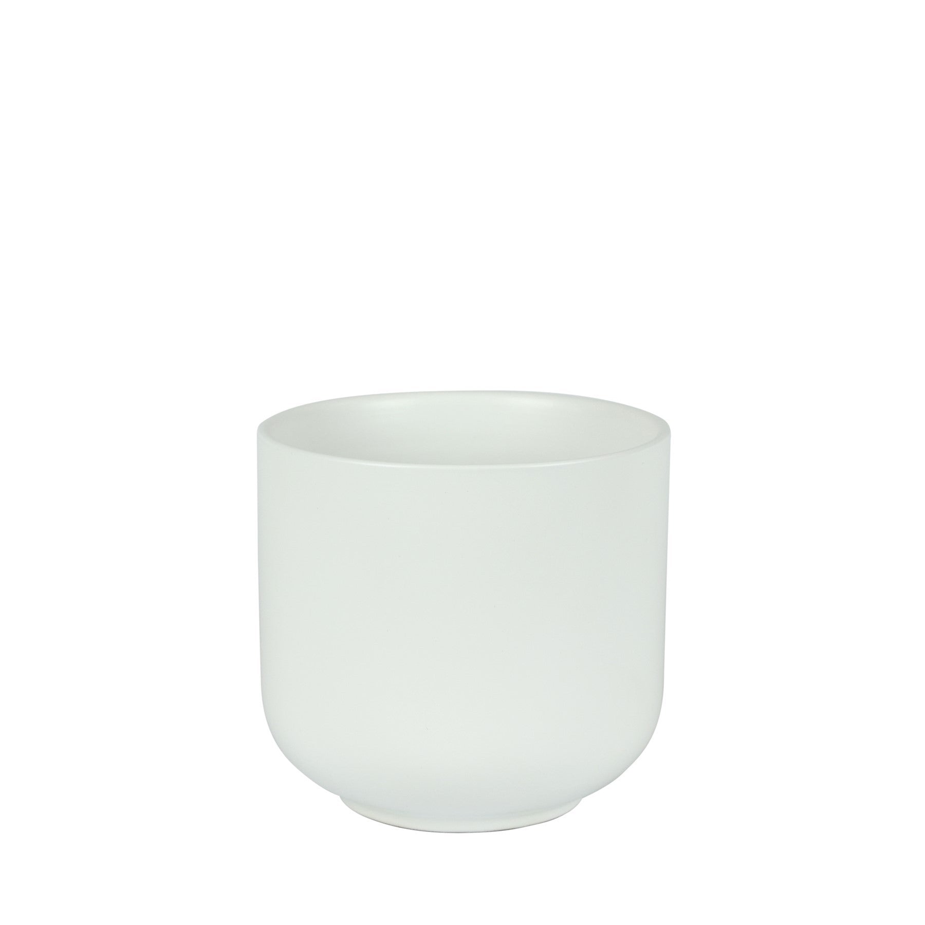 Hortus Havana Matt White Ceramic Pot (15cm)