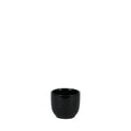 Glossy Black Hortus Cairo Pot (8x7cm)
