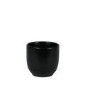 Hortus Matt Black Cairo Pot (13cm H x 13.5cm Dia)