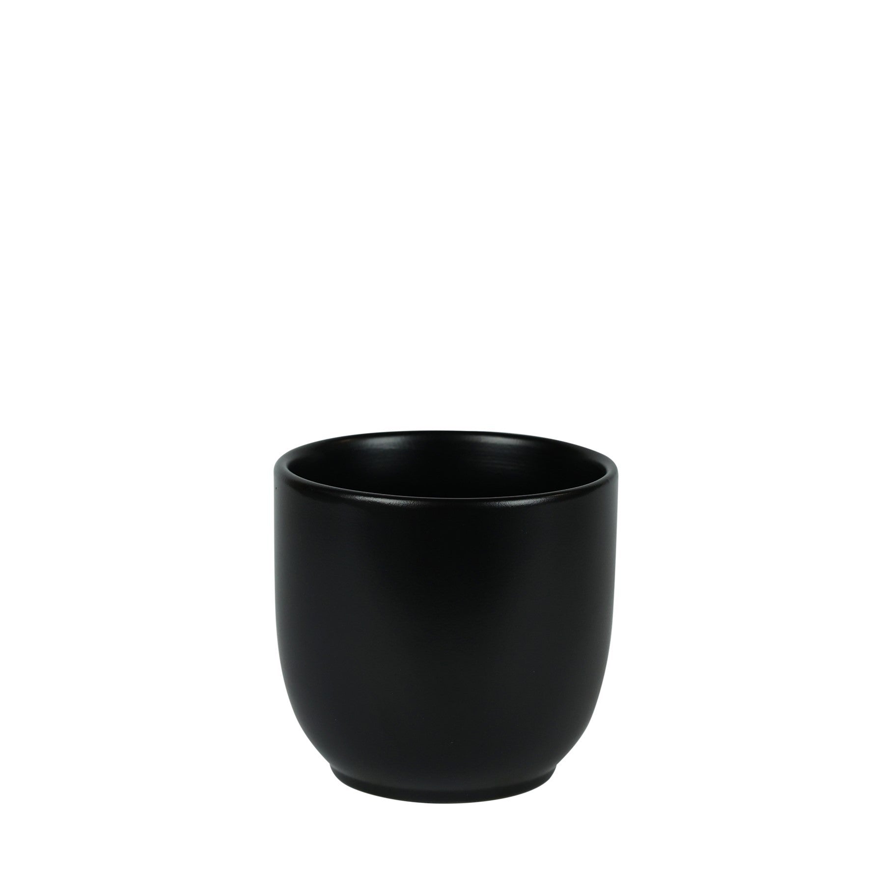 Hortus Matt Black Cairo Pot (13cm H x 13.5cm Dia)