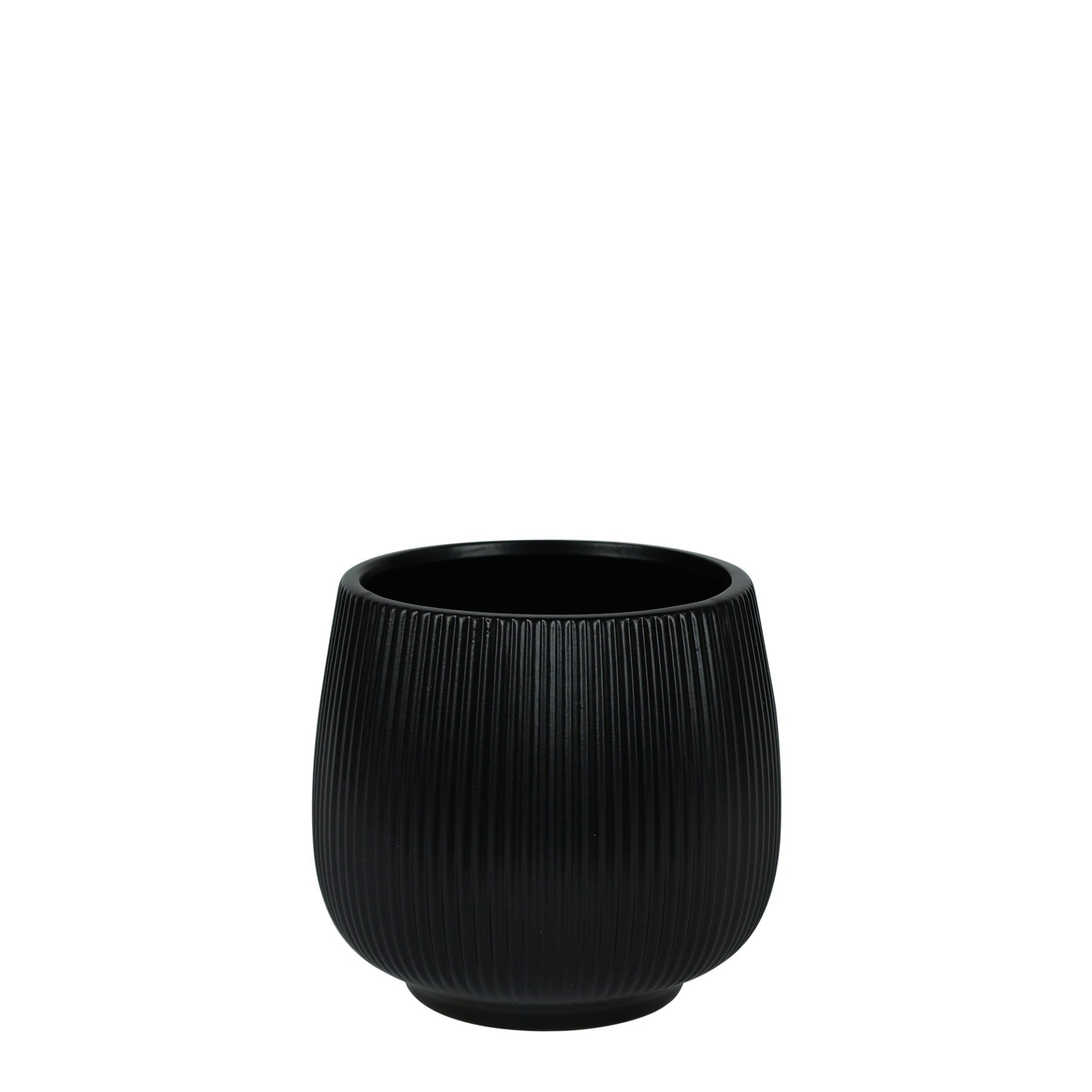 Matt Black Hortus Lisbon Pot (12.5x13cm)