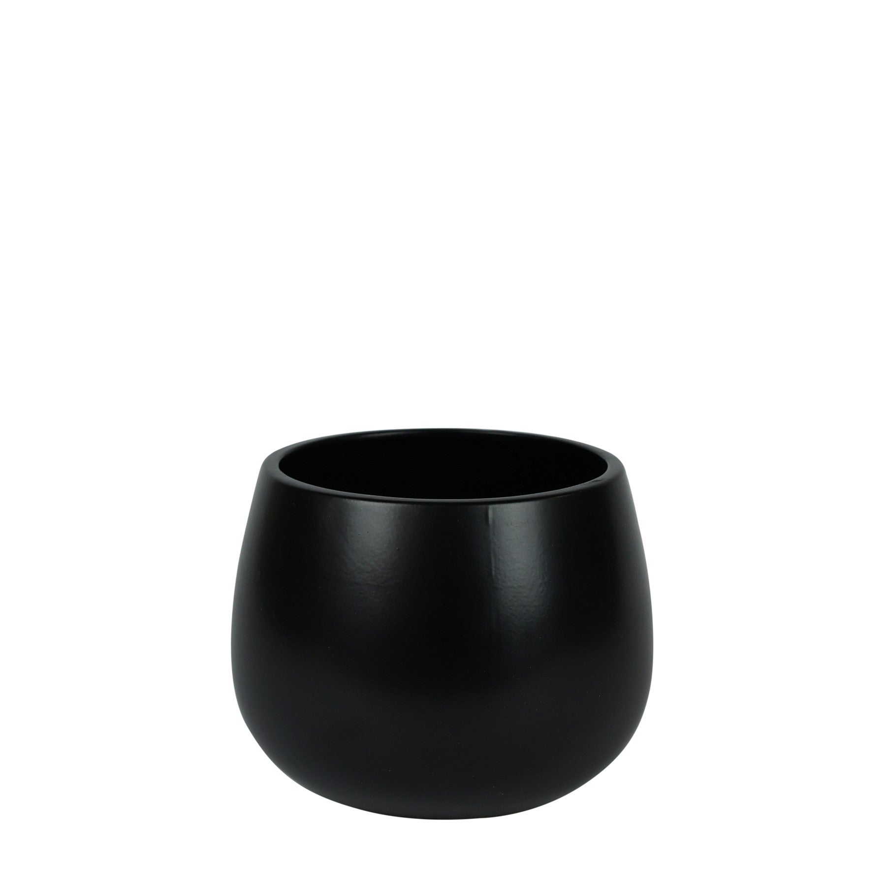 Glossy Black Hortus London Pot (14.5x14cm)