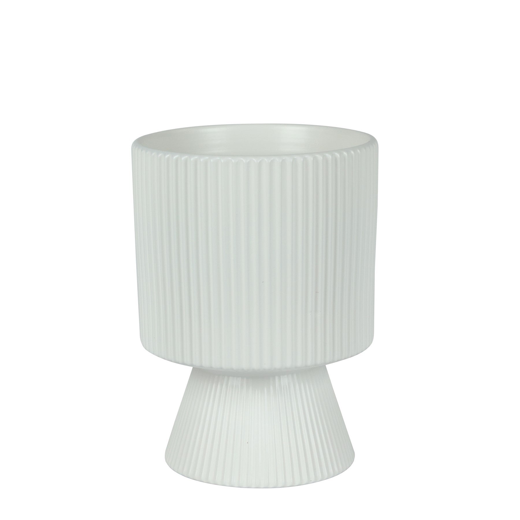 Matt White Hortus Oslo Pot (16x22.5cm)