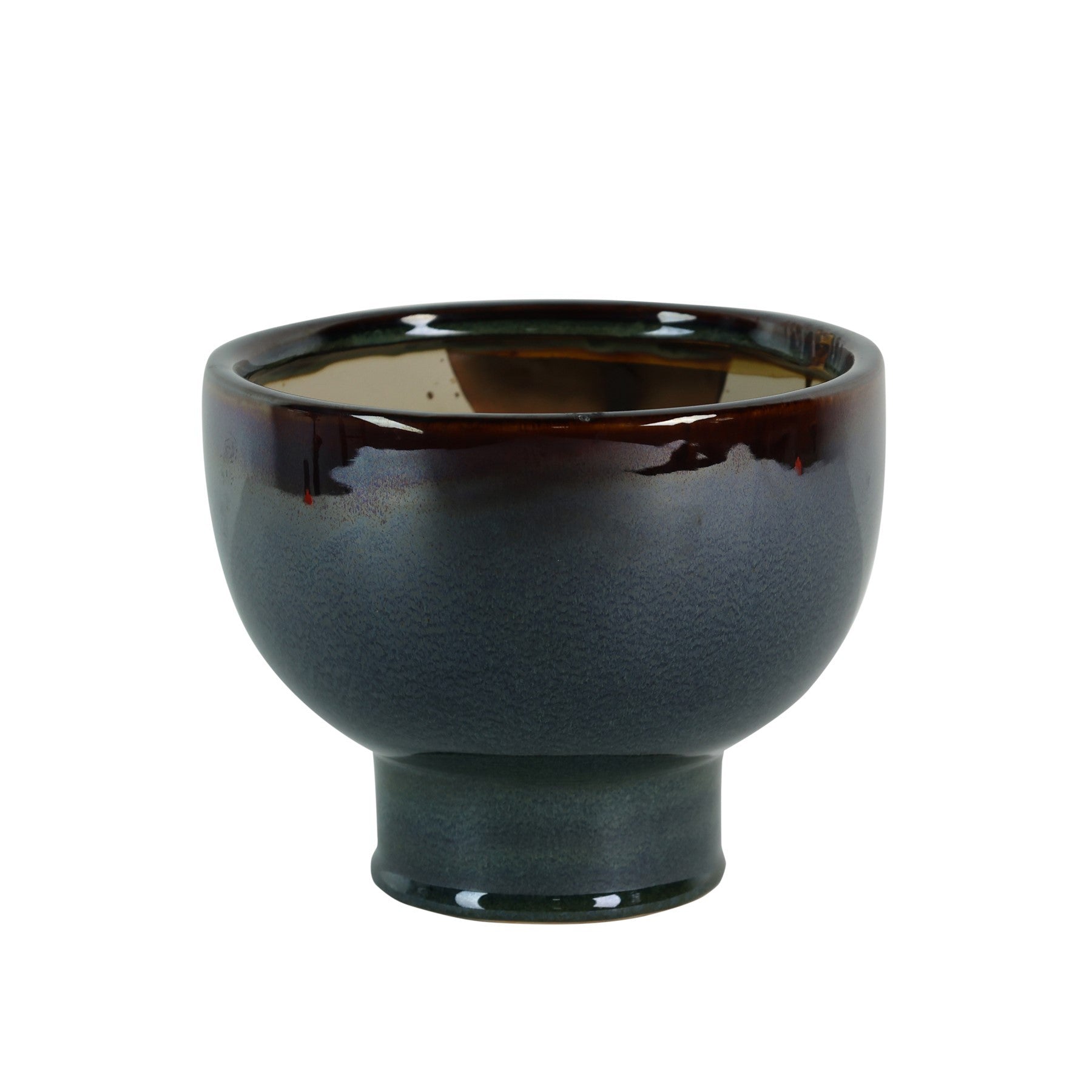 Hortus Brown/Blue/Green Botany Bowl (16cm H x 20cm Dia)