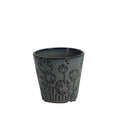 Hortus Dark Grey Lithgow Seed Head Pot (12.5cm H x 13cm Dia)