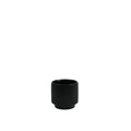 Matt Black Hortus Tokyo Pot (13x12cm)