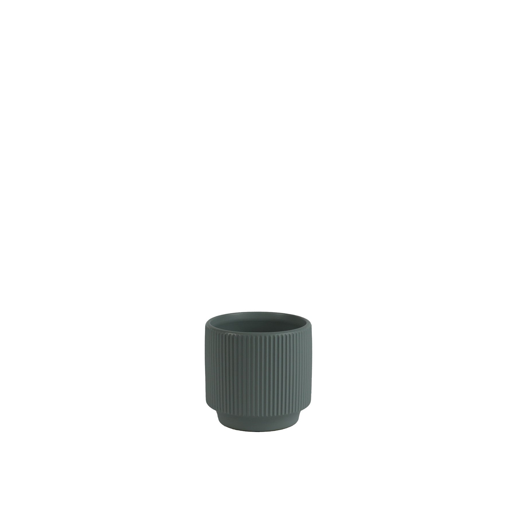 Matt Grey Hortus Tokyo Pot (13x12cm)