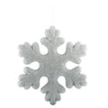 Silver Glitter Snowflake Hanging Decoration (36cm)