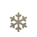 Gold Glitter Snowflake Hanging Decoration (25cm)