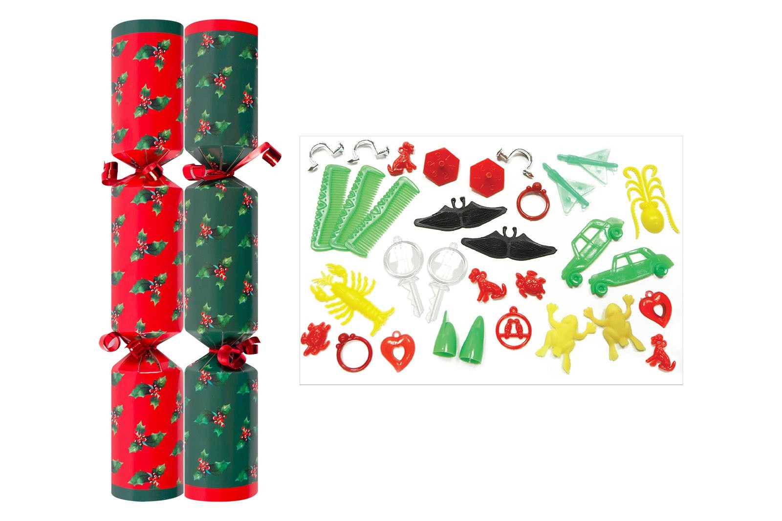 Box of 50 Holly Catering Crackers (10 Inch)