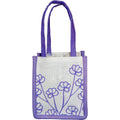 Jute Plant Bag - Floral Art Purple