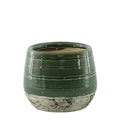 Green Hortus Sydney Reactive Glaze Pot (13.5 x 12cm)
