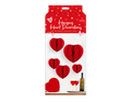 Pack of 5 Valentines Honeycomb Hanging Heart Deocration