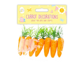 Pack of 7 Easter Bonnet Carrot Decorations