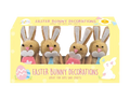 Pack of 4 Easter Bunny Decorations