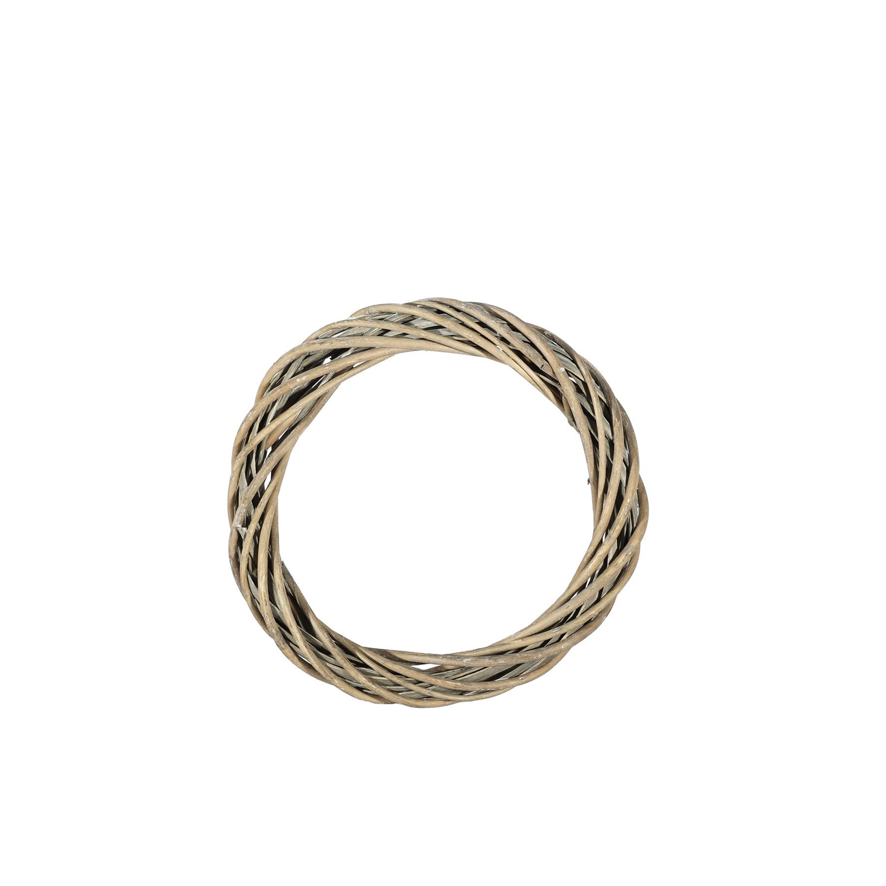 Grey Unpeeled Willow Ring with White Wash (30cm)