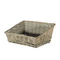 Natural Softwood Square Sloped Basket 45cm