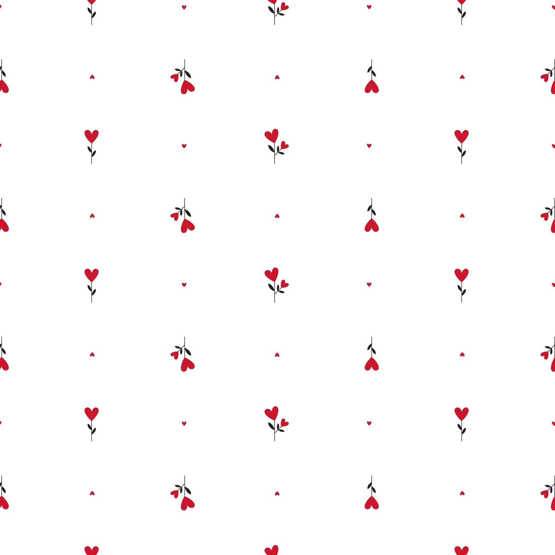 Flower Hearts Red Film (100mx80cm)