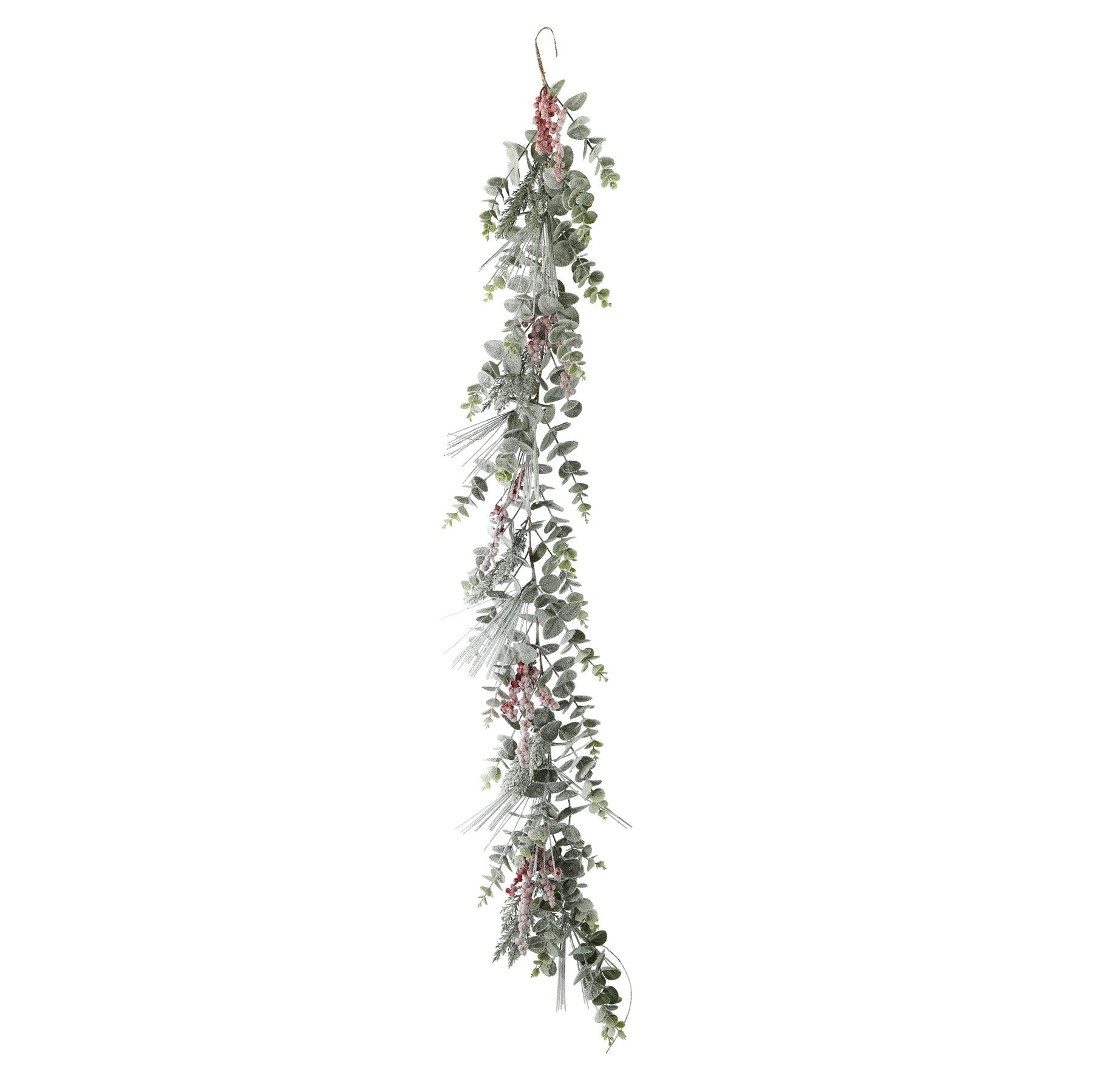 Snowy Eucalyptus &amp; Berry Garland (183cm)