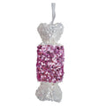 Pink/White Sequin Candy Hanging (15cm)