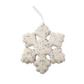White Candy Snowflake Hanging Decoration (20cm)