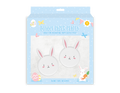 Pack of 10 Easter Bunny Paper Plates with Attachable Ears