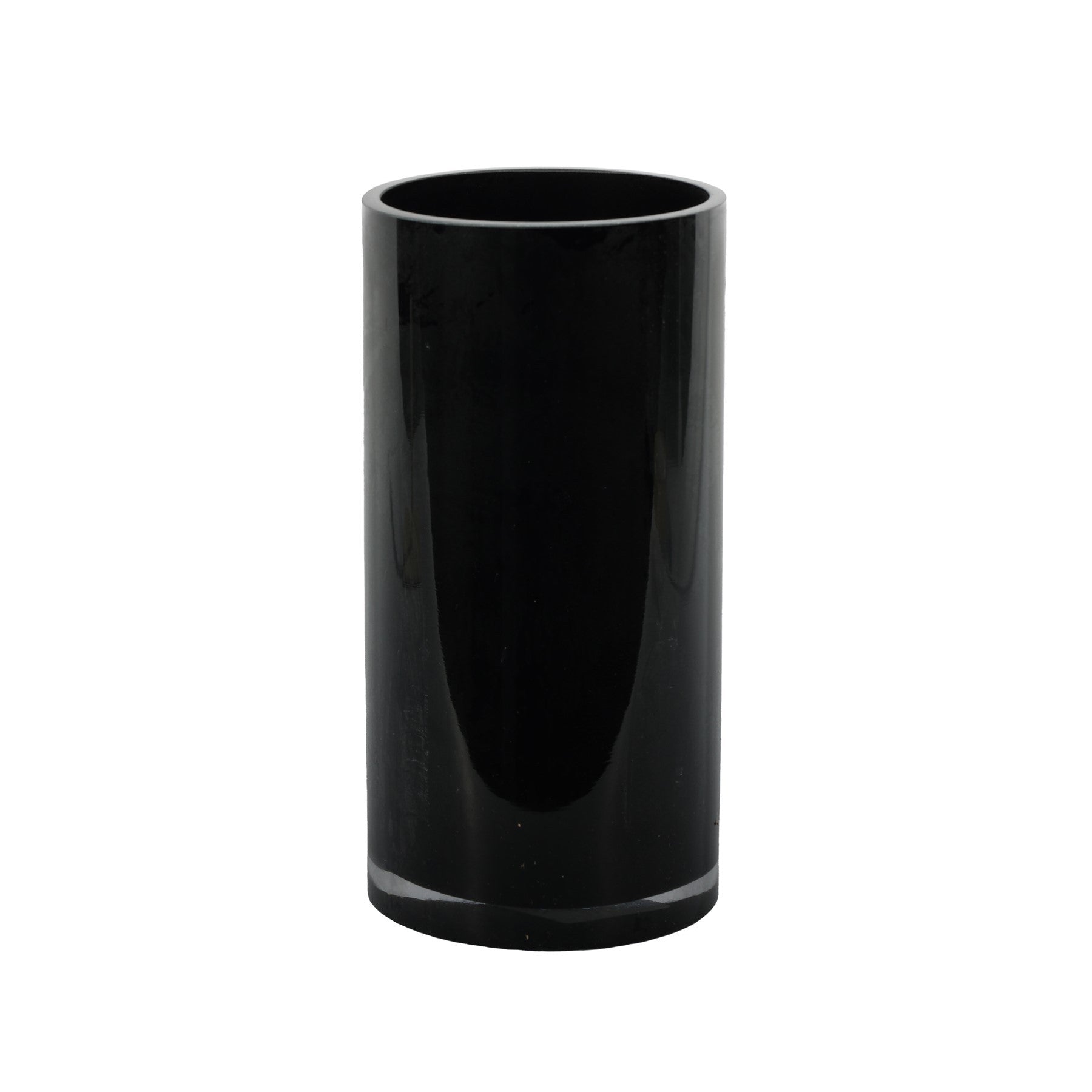 Cylinder Vase - Black Gloss - H20x10cm