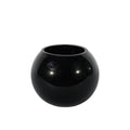 Black Gloss Bubble Ball Glass Vase (10cm)