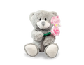 Mothers Day Plush Teddy Bear with Rose