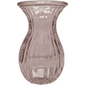 Grey Harper Fluted &amp; Flared����Glass Vase (14cm)