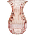 Pink Harper Fluted &amp; Flared����Glass Vase (14cm)