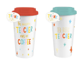 Assorted Teacher Travel Plastic Mug