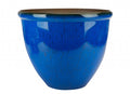 Dark Blue Ceramic Look Planter (30cm)