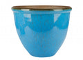 Light Blue Ceramic Look Planter (30cm)
