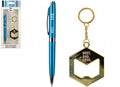 Silver Best Dad Ever Pen &amp; Keyring Set