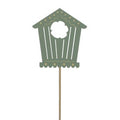 Green Birdhouse Bloomy (Pack of 10)