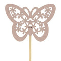 Pink Butterfly on Stick (Pack of 25)