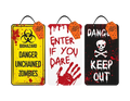 Halloween Warning Plaque (Assorted)