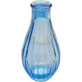 Blue Vintage Fluted Bud Vase (14cm)