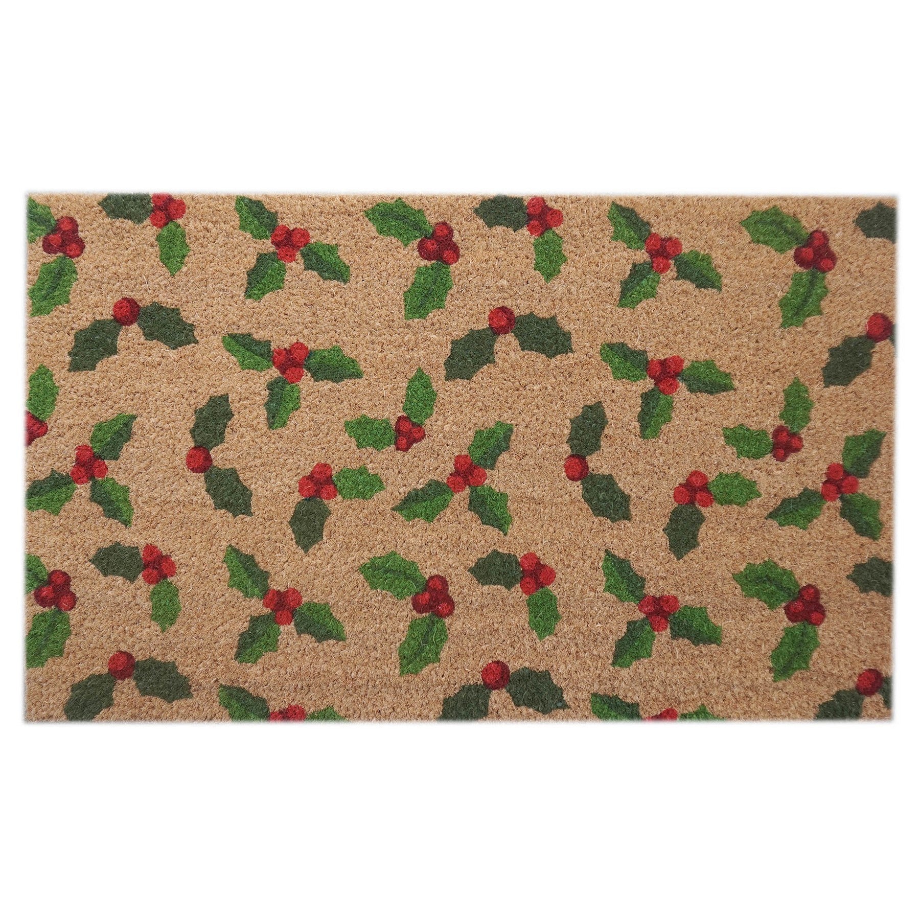 Holly &amp; Berries Doormat (45x75cm)