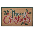 Merry Christmas with Holly Doormat (45x75cm)