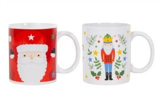 Santa &amp; The Nutcracker Mug (Assorted)
