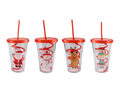 Christmas Cup With Twist Straw